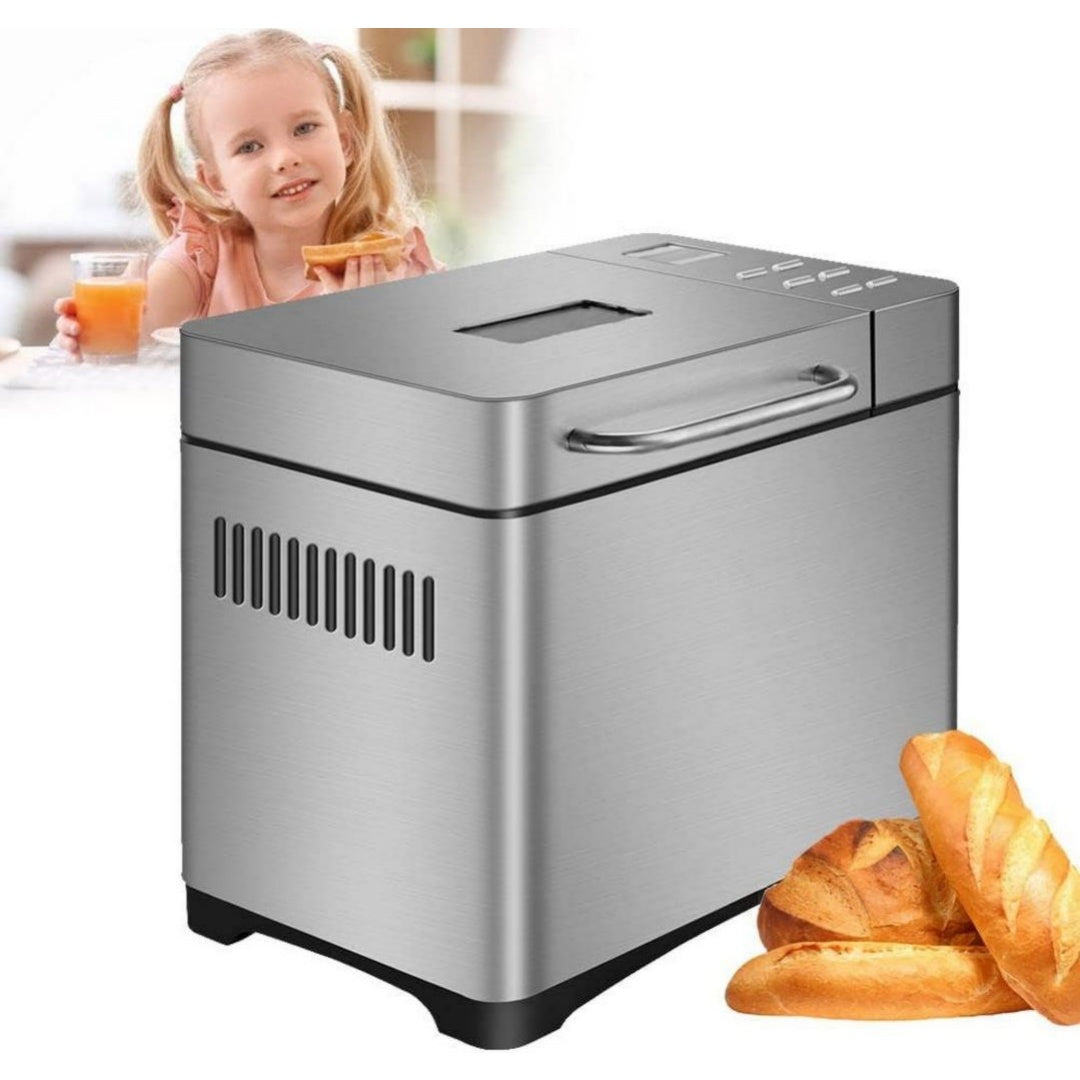 Shzicmy Machine a pain 650 W Acier inoxydable Revetement antiadhesif