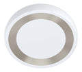Solution lumineuse Blanc et Argente au dessin sobre en format plafonnier 22 W