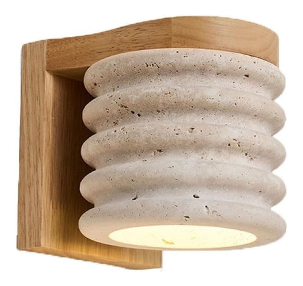 Applique murale Blanc et Ambre aux lignes epurees avec eclairage confortable 3000K