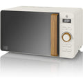 Swan Four micro-ondes 20 L 800 W Blanc Acier inoxydable
