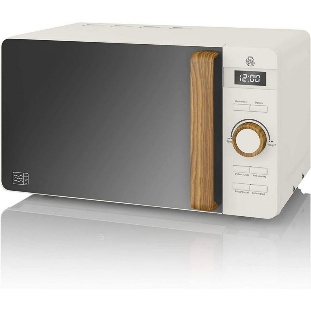 Swan Four micro-ondes 20 L 800 W Blanc Acier inoxydable