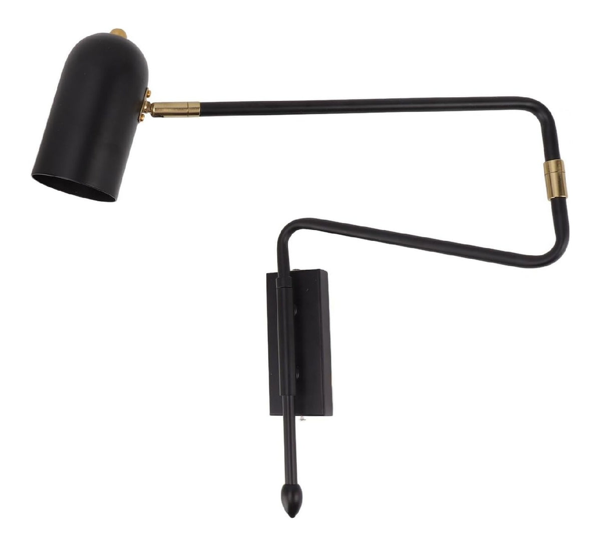 Applique murale decoratif Noir et Ambre avec diffusion lumineuse harmonieuse 60W E27