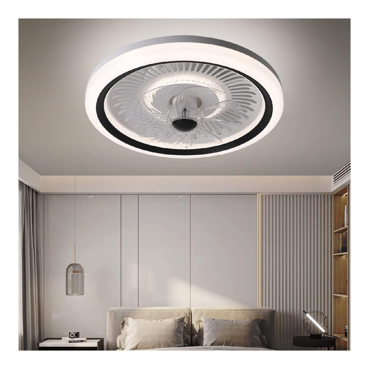 Luminaire decoratif Blanc et Ambre avec diffusion lumineuse harmonieuse 3000K