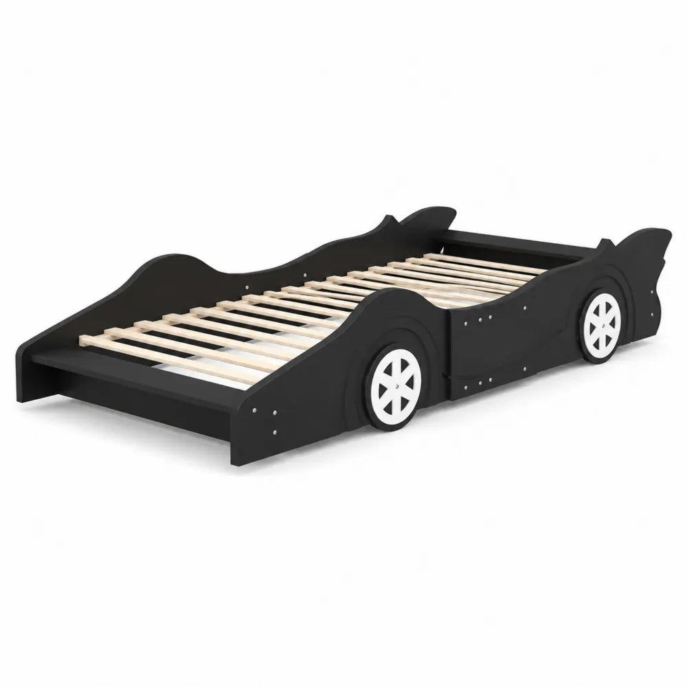 Lit enfant en bois en forme de voiture 140x70 cm