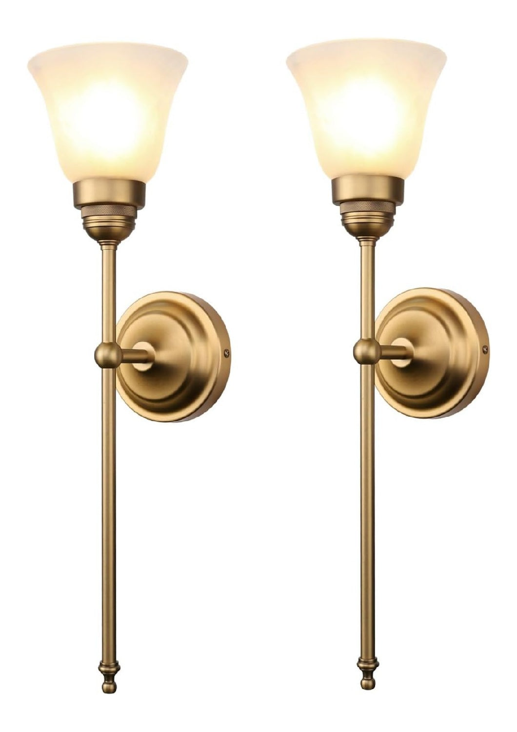 Applique murale Blanc et Ambre a presence elegante et lumiere agreable FJ-9270